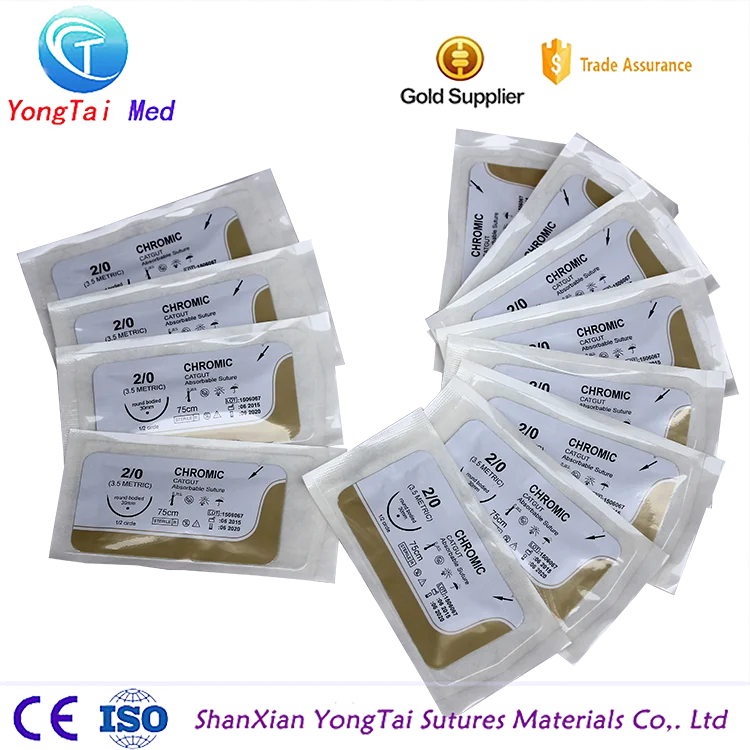 
50m chromic gut cassette,medical consumable item with high quality 