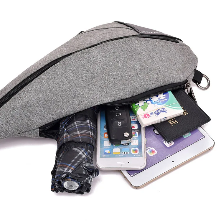 New small casual male chest pack daily adjusted strap crossbody man business sling messenger triangle shoulder bag