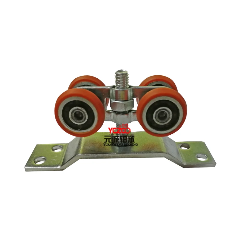 Aluminum profile guide upper rail roller with 4 wheels