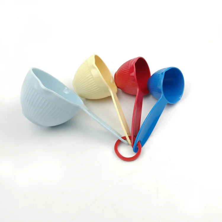 4 pcs Plastic Melamine Digital Measuring Cup Set