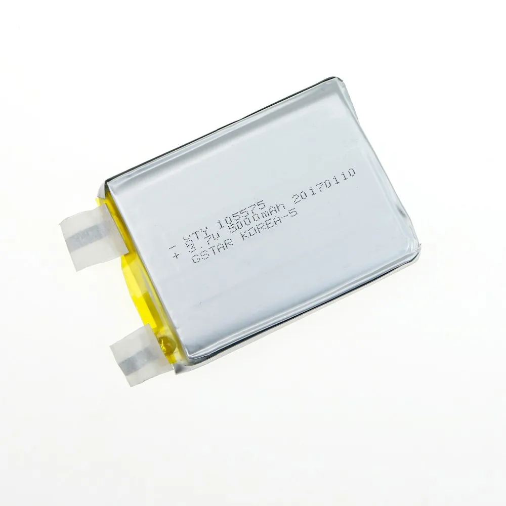 
3.7V 5000 mAh Polymer Li-ion battery For GPS PDA DVD iPod Tablet PC DIY 105575 