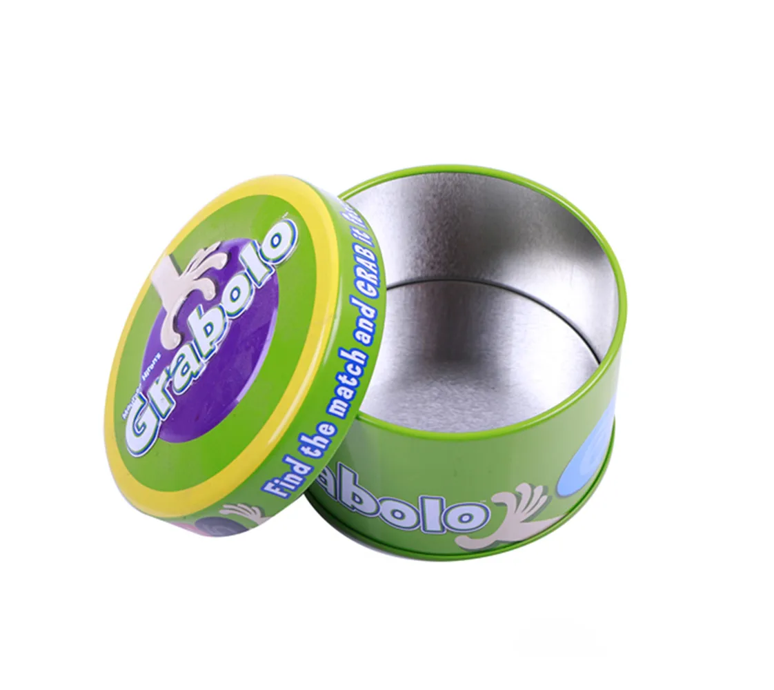 
Customized round tin can for cookies and candy 