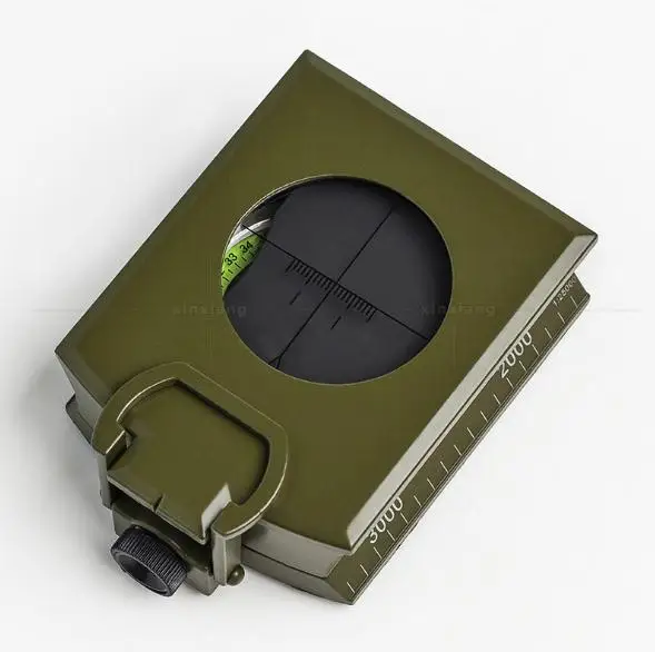 High-end American compass compass with scale / level / / slope meter / luminous / magnifying glass