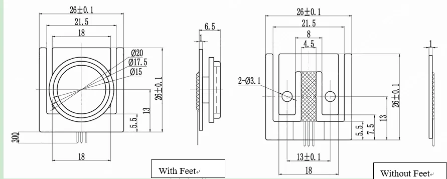 MLC913EC Flat thin kitchen scale half bridge load cell weight sensor 5kg