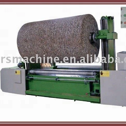 Round upholstery foam peeling machine