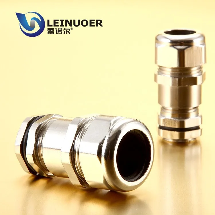 Никелированной латуни металлический кабельный ввод для пластика гибкие гофрированные трубы