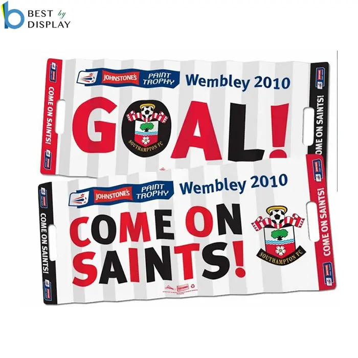 
Custom Logo Print Banner Paper Football Fan Cheering Clapper 