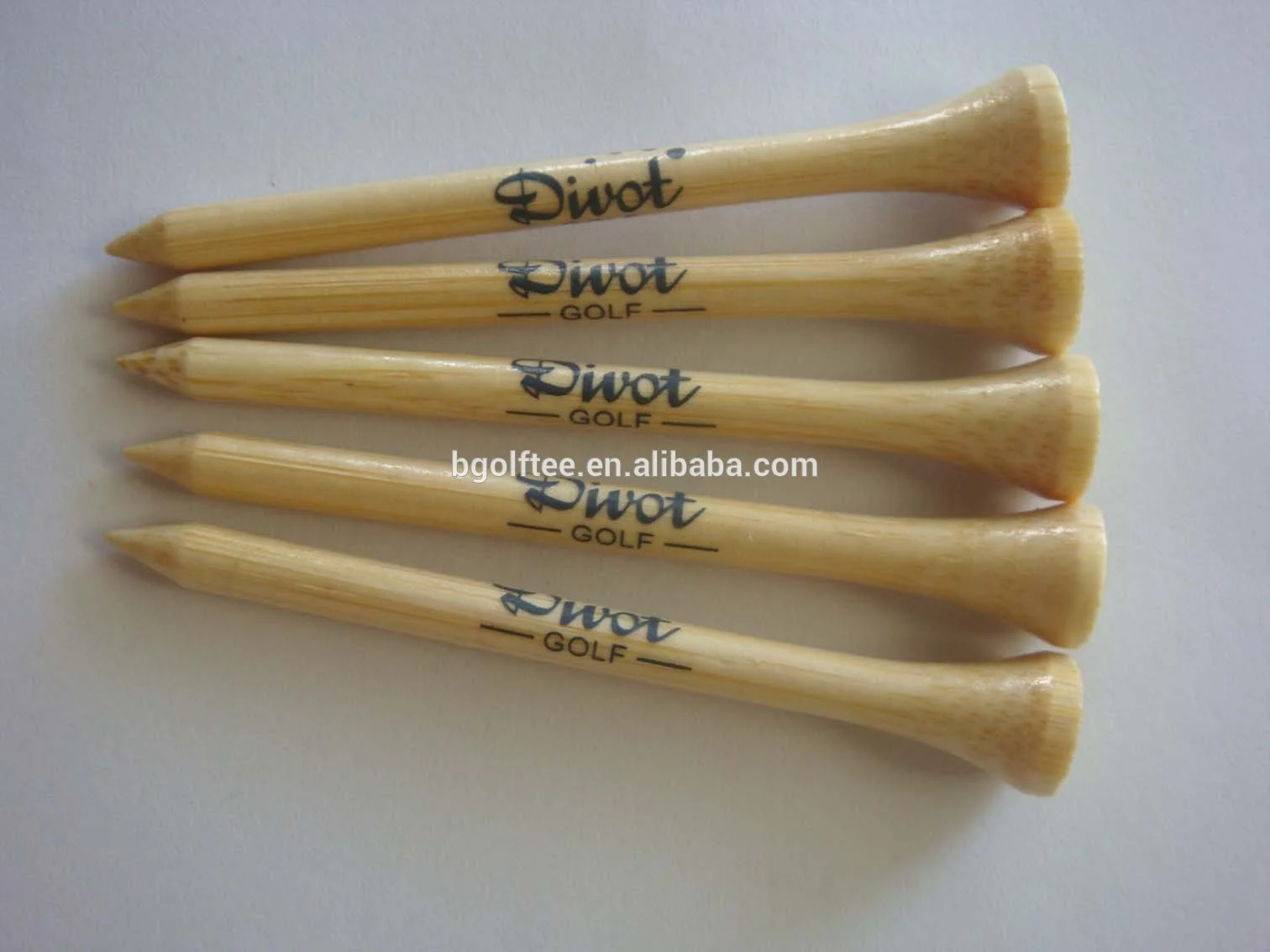 shank logo imprint bamboo golf tees
