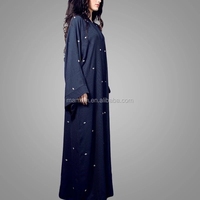 2016 Girls Abaya Stylish Pakistani Maxi Kaftan Style Abayas Designs Silver Beautiful Grey Silver Crystal Abaya