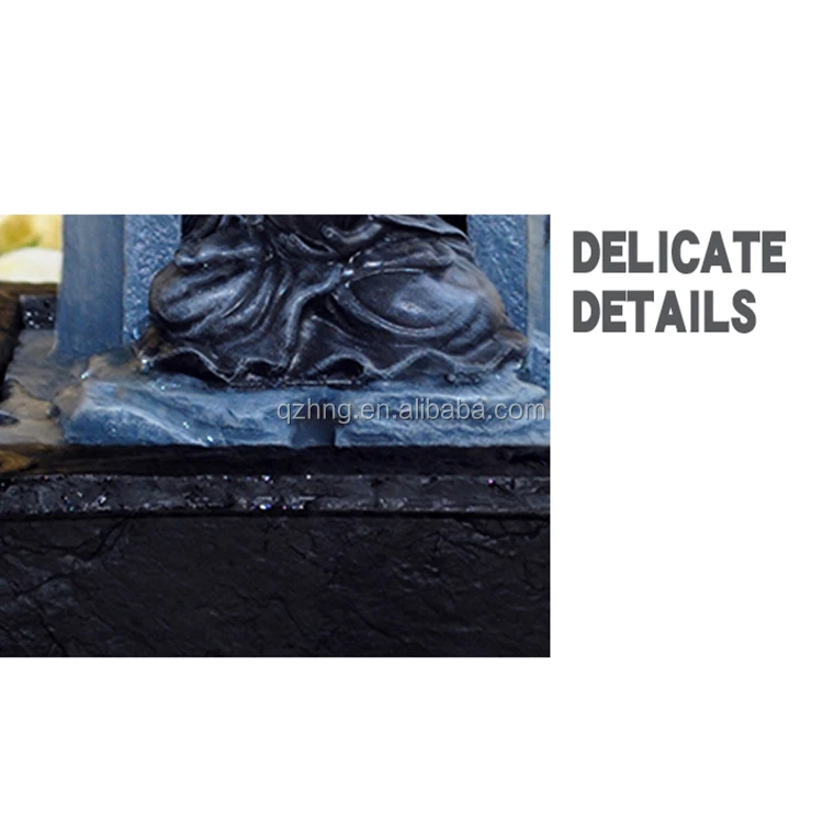 home decor buddha statue mini table top water fountain