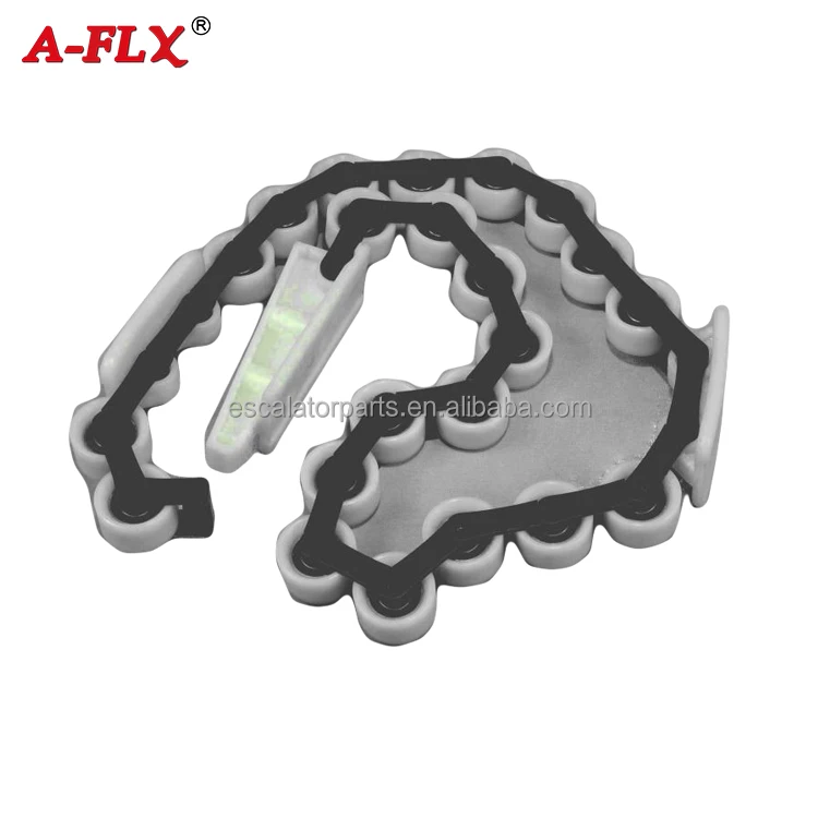 
22 Rollers Escalator Handrail Newel Roller Chain NYLON FRAME for KONE, O&K 