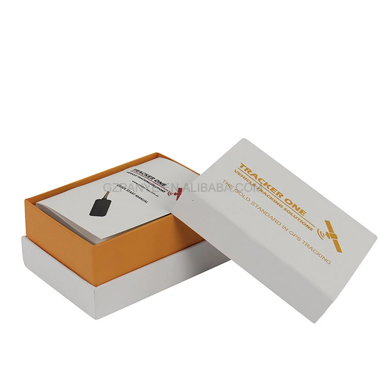 
4C print Lid And Base electronic equipment Gift Box for GPS tracker packaging 