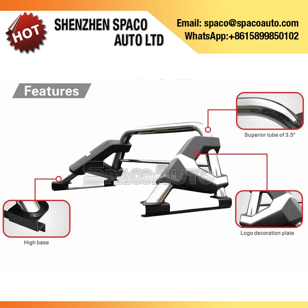 Забрать 4x4 Спорт ролл бар для грузовых автомобилей Toyota Hilux Vigo Revo Navara DMAX L200 NP300 bt50