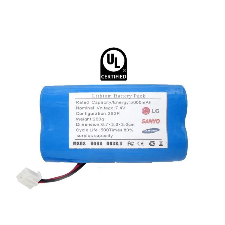 
New type 5.5V removable portable small pack lithium battery 