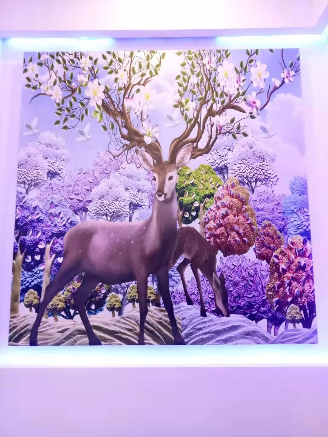 3D Inkjet Wall Printer Embossment Effect Vertical Mural Wall Printing Machine For Interior Exterior Wall Decoration