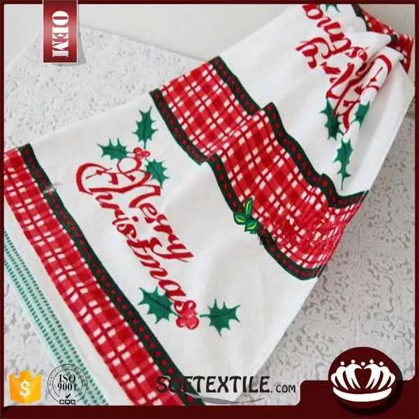 100%cotton 32s/2 velour printed customized kitchen tea towels