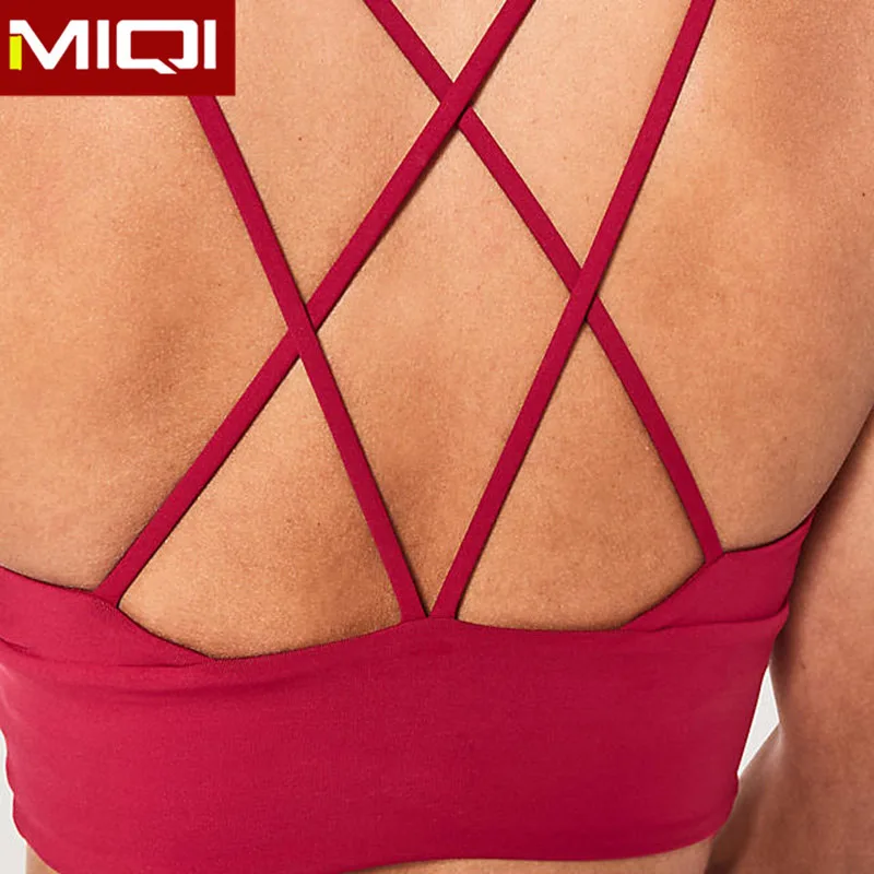 Wholesale High Impact Quick Dry Sexy Ladies Sports Bra Yoga Tops Custom Logo Crane Plus Size Padded Womens Sports Bra Fitness