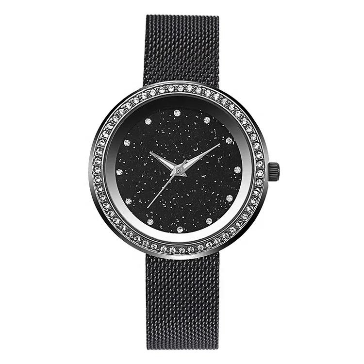 OEM Brand Watches geneva quartz watch low price wholesale china supplier bloom flower starry night dial women watch