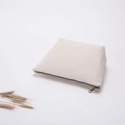 Custom Designed Rpet Material Blank Canvas Zipper Make Up Cosmetic Bags or Pouches