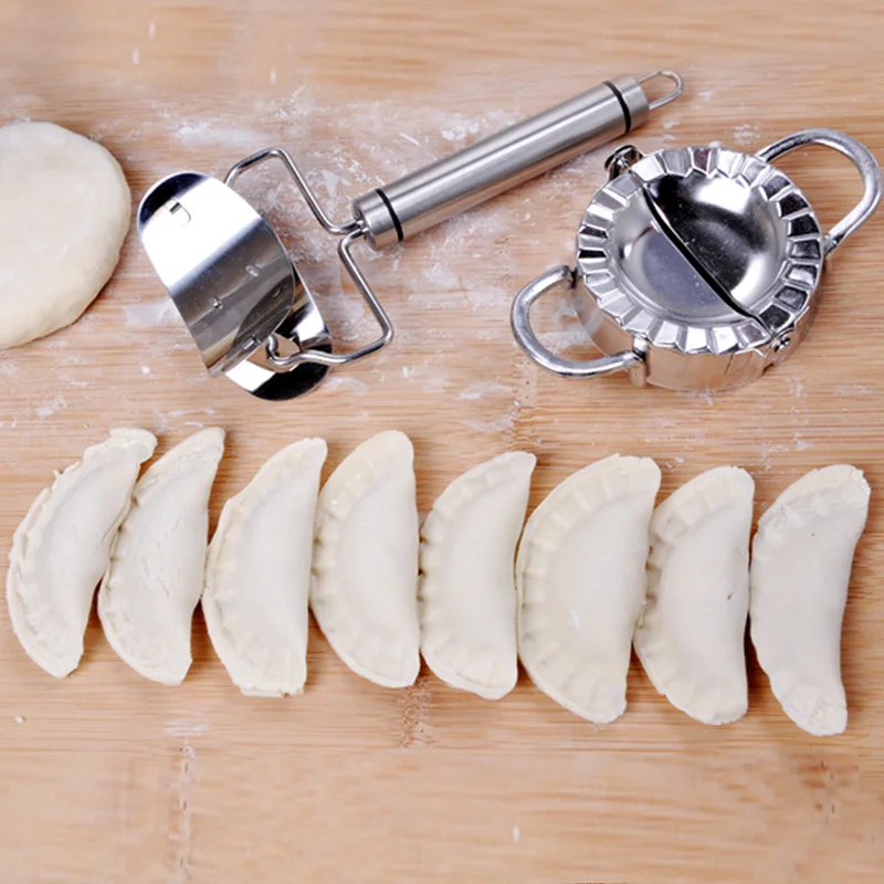 Stainless Steel Dumpling Maker and Dough Press for Home Kitchen Dumpling Pie Ravioli Mold