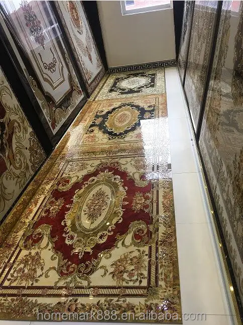 Luminous Decorative Ceramic Floor TIle Carpet With Fluorescent Powder