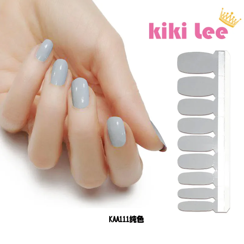 KIKILEE solid color nail sticker for nail beauty DIY