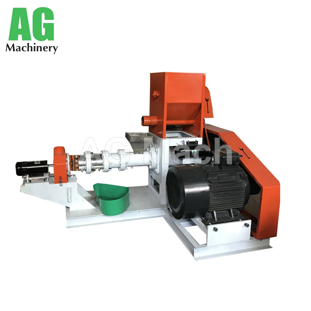 Customized Professional small CE output floating fish feed pellet press machine and fish feed production line