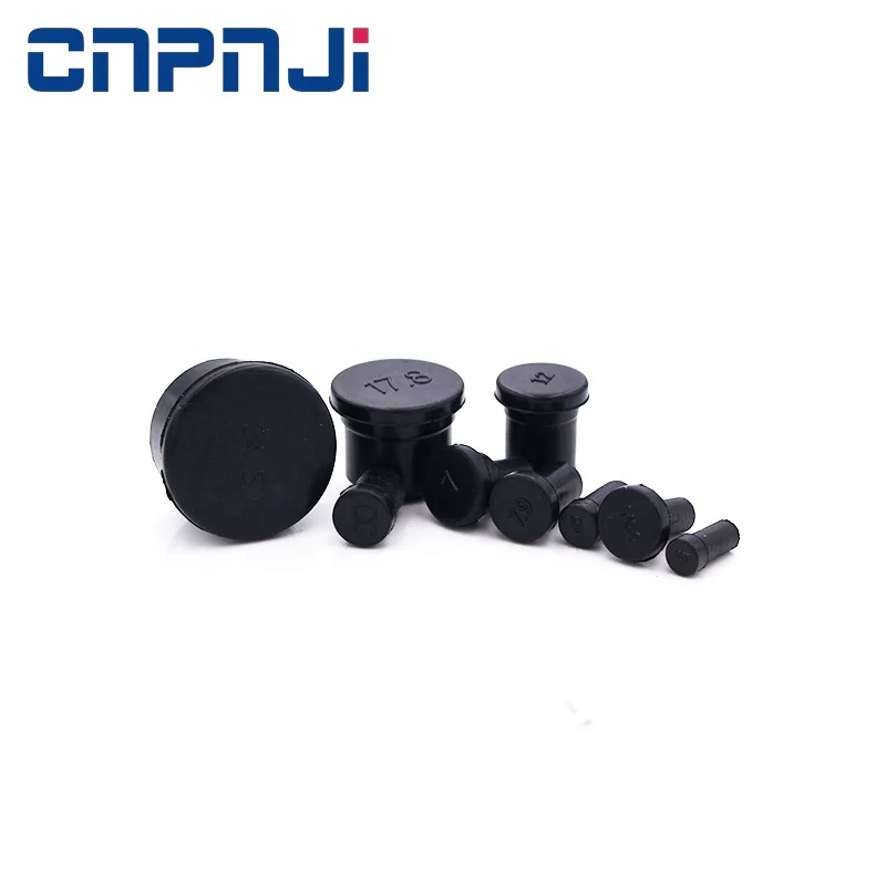 Grease Resistant EPDM Rubber NBR Rubber  Stopper Spare Sealing Plugs for Single Hole Cable Gland