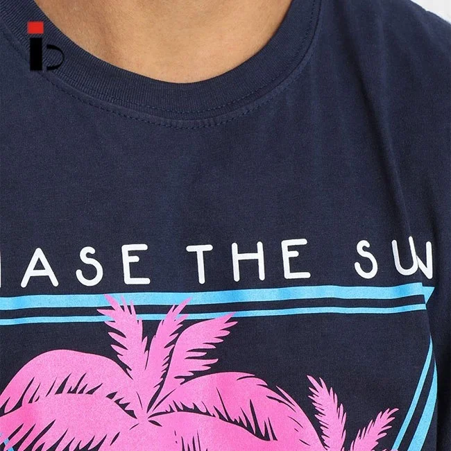 New Design Summer Casual Coconut Trees Pattern Sports Custom Beach Mens tank Top