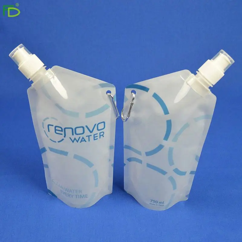 Пищевой драгоценный камень Сублимация святая бутылка для воды пакет носик Дой Пак