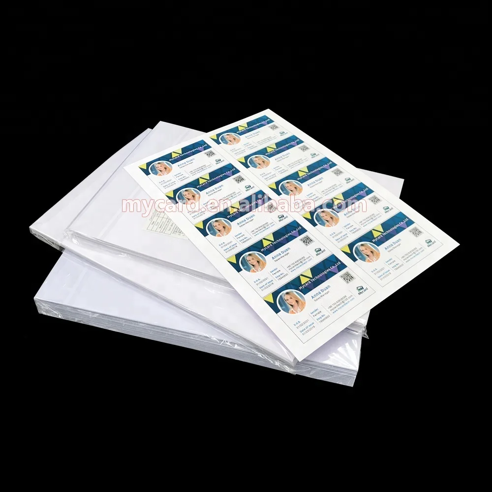 A4 Size 200x300mm Inkjet Printing Dragon PVC Card Sheet for ID Card