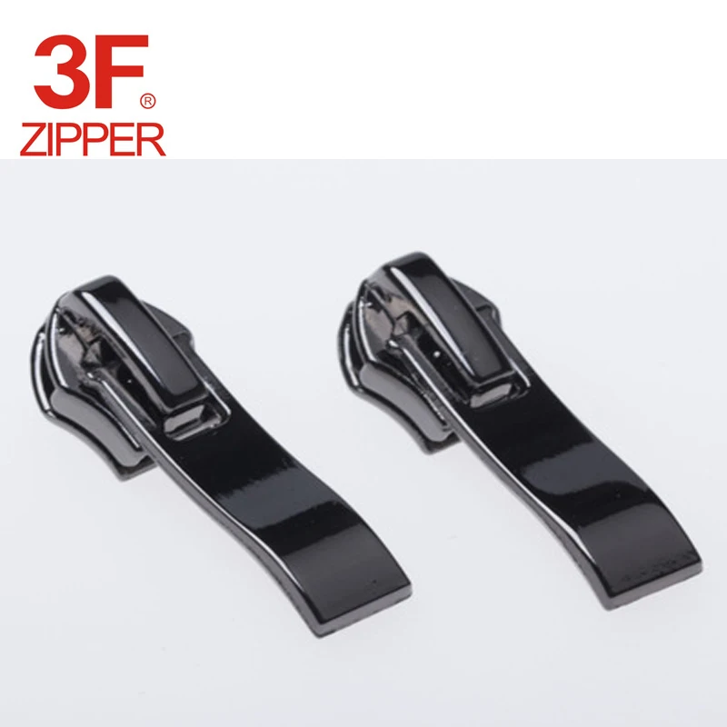 zinc alloy zipper head slider puller with curved  for shoes zipper