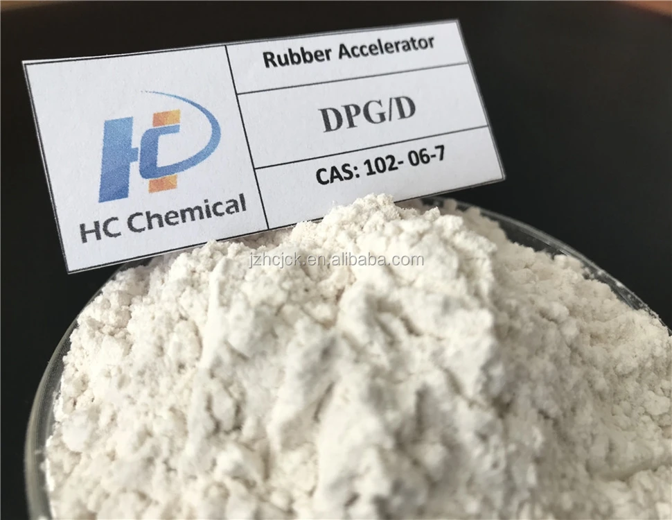 Predispered Vulcanizator Rubber Additives Accelerator DPG (D) rubber belt conveyor CAS NO.102-06-7 For Chemical Products