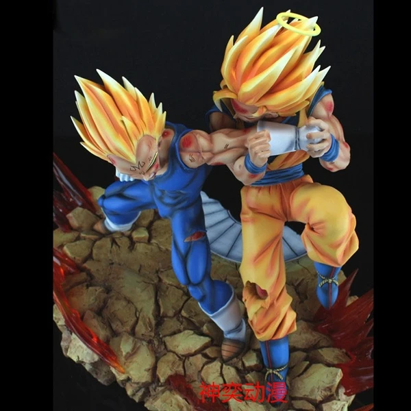 Chinese factory custom made handmade carved hot new products polyresin son goku statue