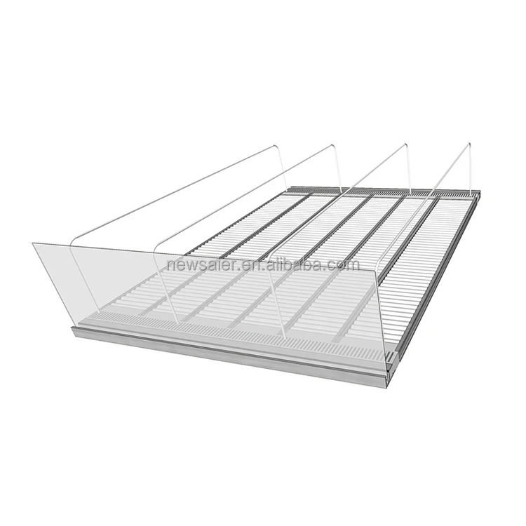 roller track conveyor with shelf stopper