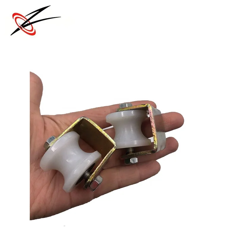 plastic lifting nylon pulley wheel  with stand bracket sliding guide sheave