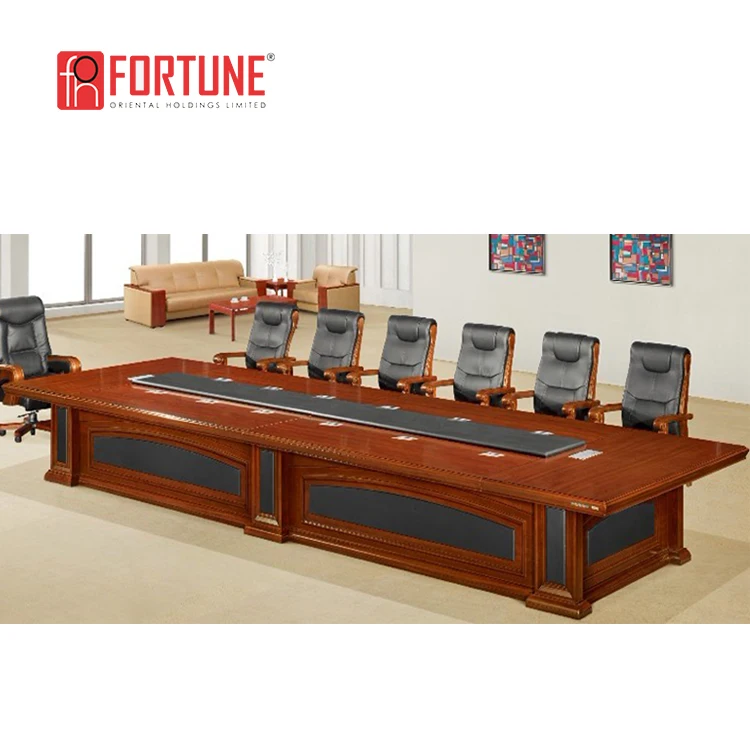Luxury conference table / High end meeting room table / Contemporary Boardroom conference table (FOH H8085) (60514750891)
