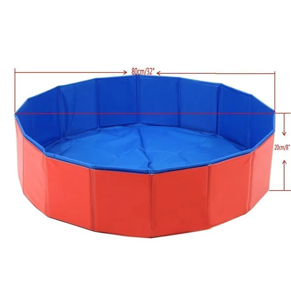 Foldable Pet Swimming Pool Bathing Tub Dog Plastic inflatable Bathtub Portable Large Pet Pool for Dogs Cats and Kids