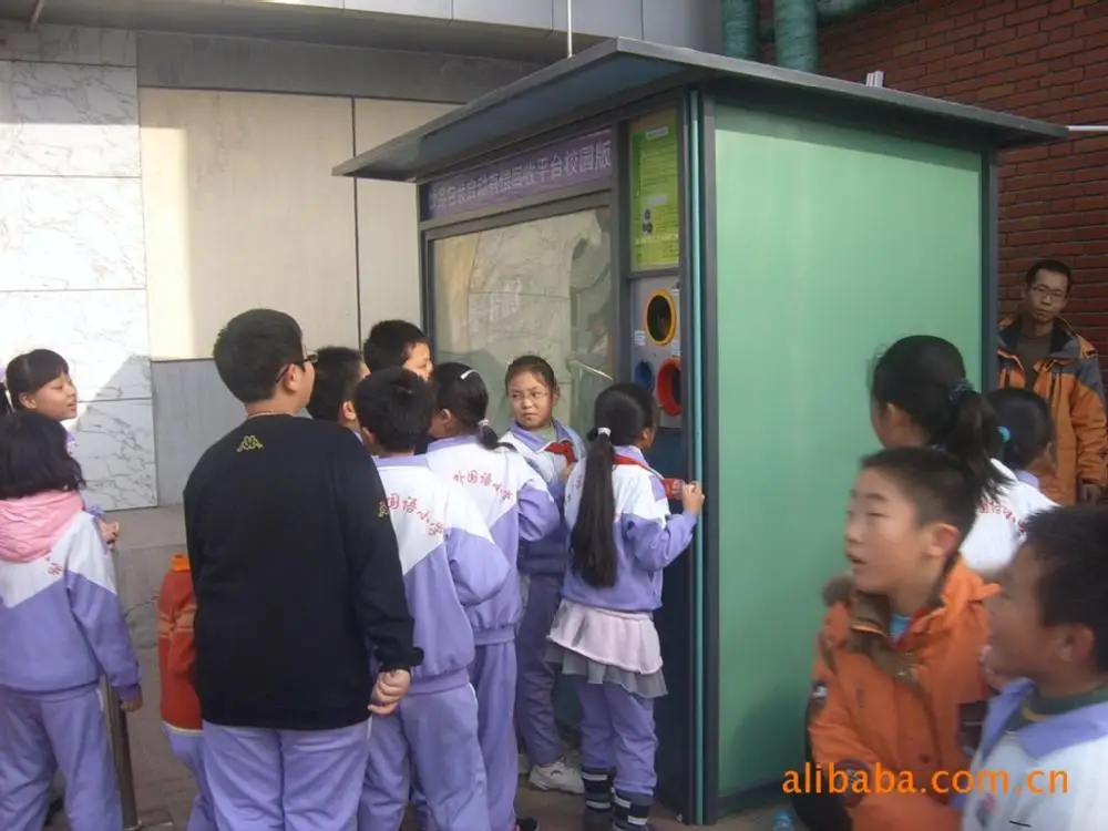 
commercial street recycling vending smart machine for PET bottle,can,metal,battery,paper,cloth[Customized] 