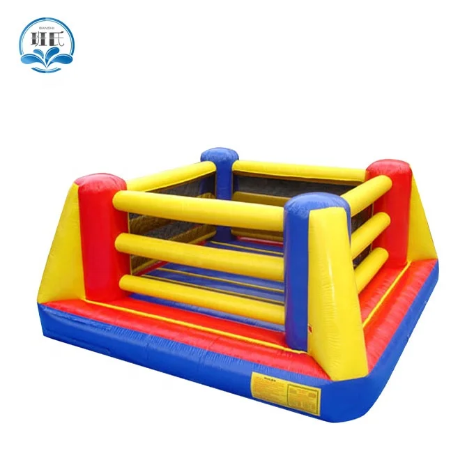 factory price commercial adult inflatable combo bouncer wrestling sport games PVC material inflatable boxing ring