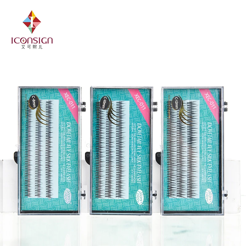 C кудри Кластерные Ресницы 8 корней 3d 6d наращивание ресниц 10d готовые вееры