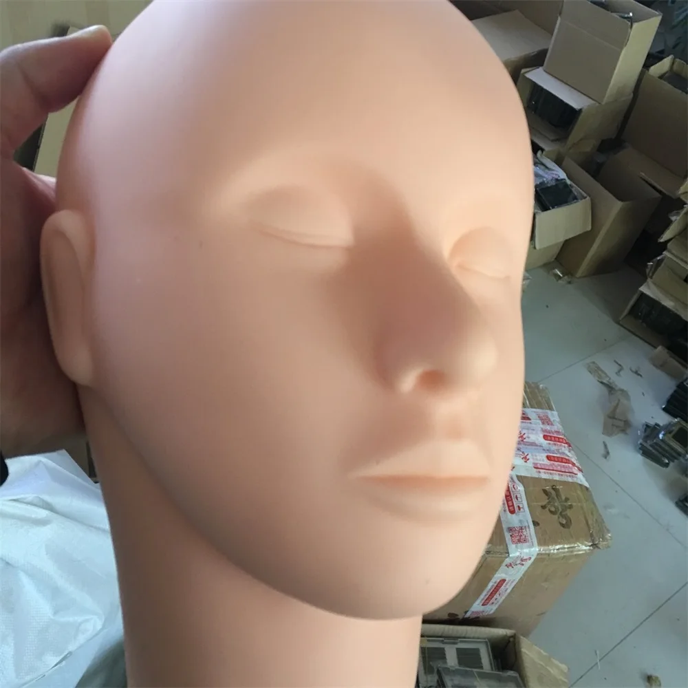 VETERAN custom eyelash training head mannequin for display eyelash extension training display