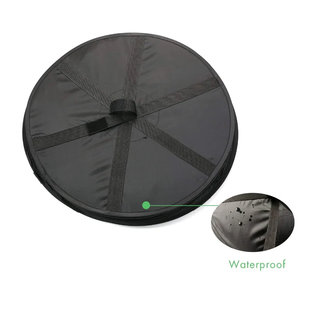 2ft 8 Layer collapsible  hydroponic herb drying rack waterproof mesh dry net opening