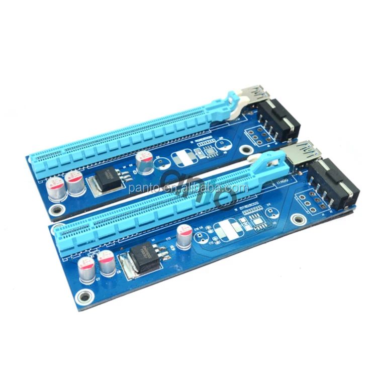 PCI-E PCI Express Riser 1X to 16X USB 3.0 adapter converter card