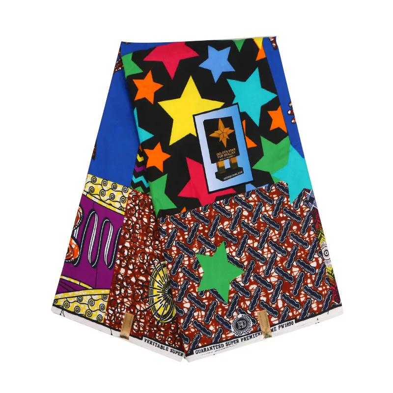 100% cotton  wax fabric