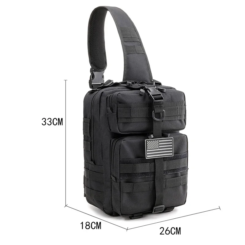 
Hiking Camping Hunting 20L Military Bag Tactical Assault Pack Sling Backpack Army Molle Waterproof Rucksack Chest Bag 