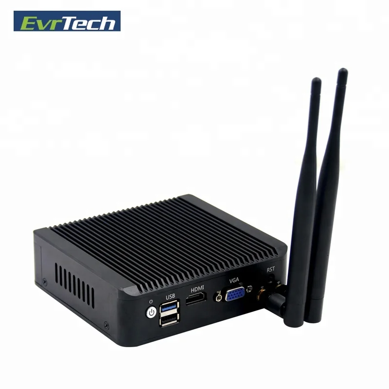 EvrTech Best selling Fanless N2840  mini Firewall chassis PC with 4 Gigabit Ethernet