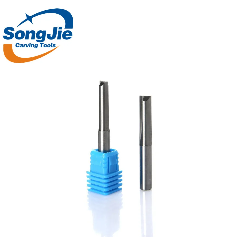 SHK 6mm Double flute straight engraving bits engraving and milling tools with high material