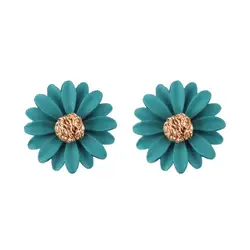 Barlaycs 2021 New Arrival wholesale Fashion Sweet Plastic Flower Stud Earrings for Women Jewelry Wedding Party