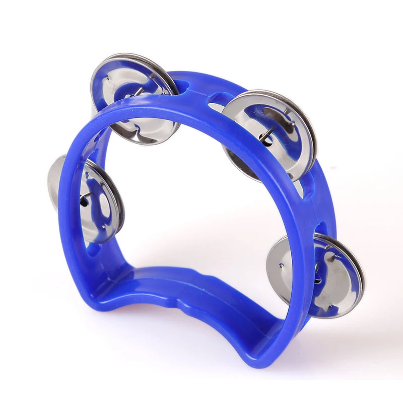 
Handshakers half moon tambourine ,stainless iron bells,plastic tambourine 